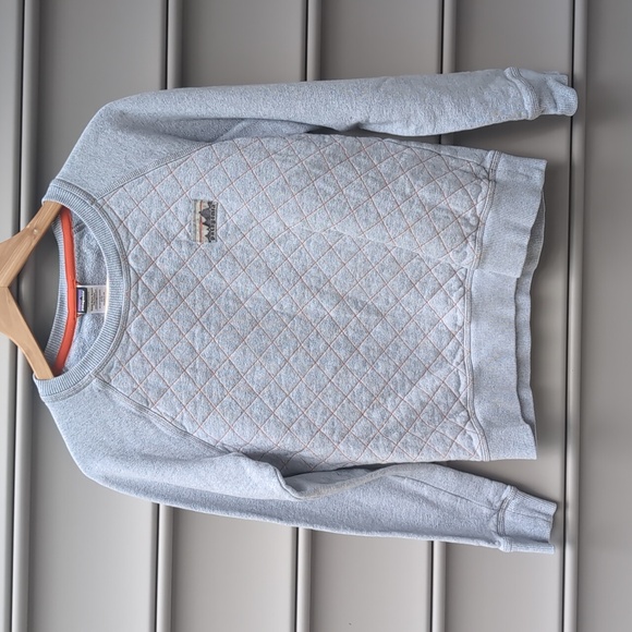 Patagonia Recycled Cotton Quilted Sweatshirt Sustainable Organic Gorpcore - Picture 2 of 5